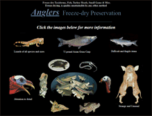 Tablet Screenshot of anglersfreezedry.com
